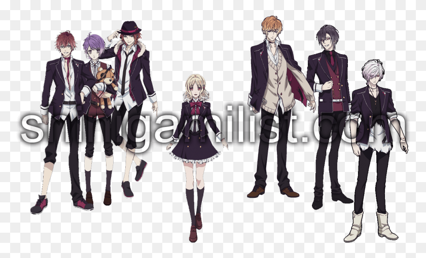 1333x770 Diabolik Lovers Characters Officialannakendrickcom Figurine, Person, Human, Manga HD PNG Download