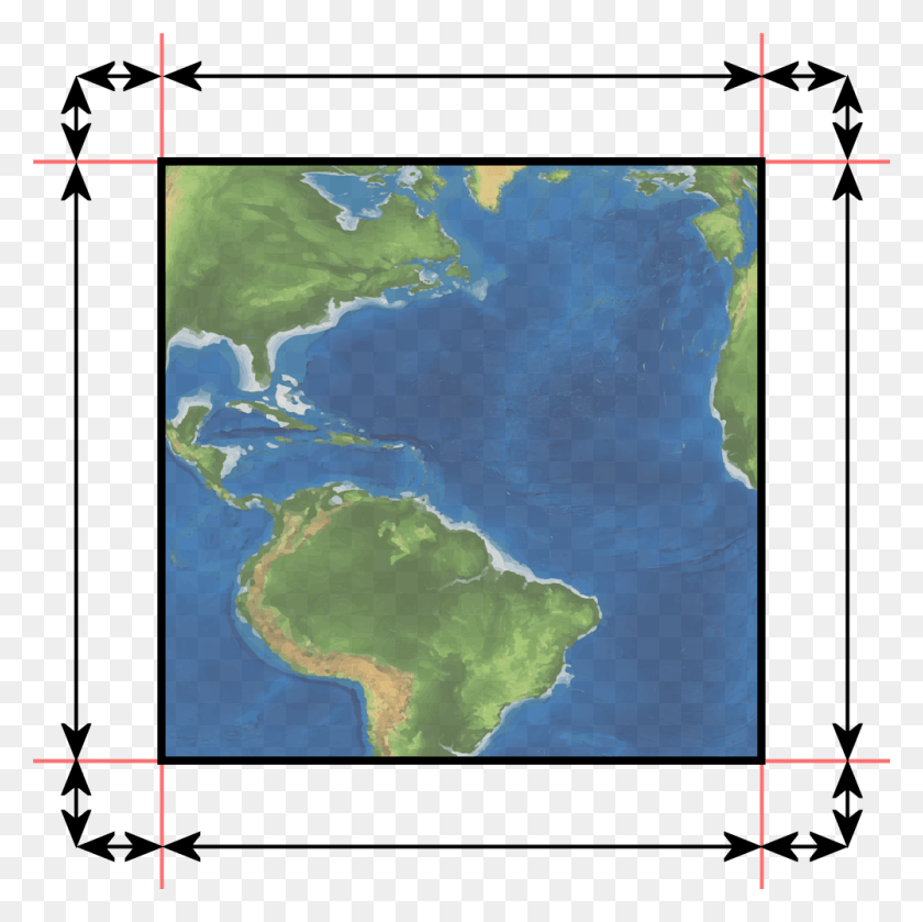 1000x1000 Diagram If The Earth Was Square To Help Visualise Atlas, Land, Outdoors, Nature HD PNG Download