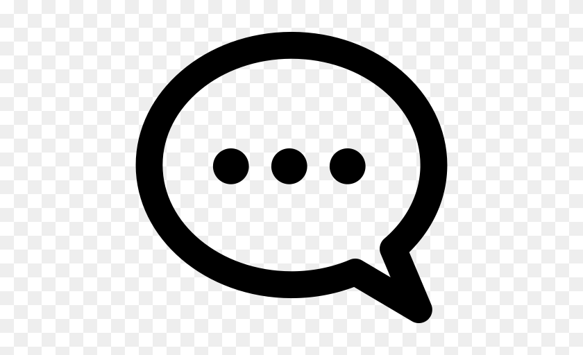 Dialogue Message Speech Bubble Icon With And Vector Format, Gray Transparent PNG