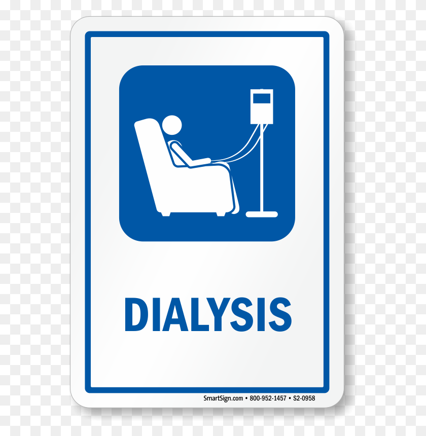 568x800 Dialysis Hospital Sign With Symbol Dialysis Symbol, Security, Text, Label HD PNG Download