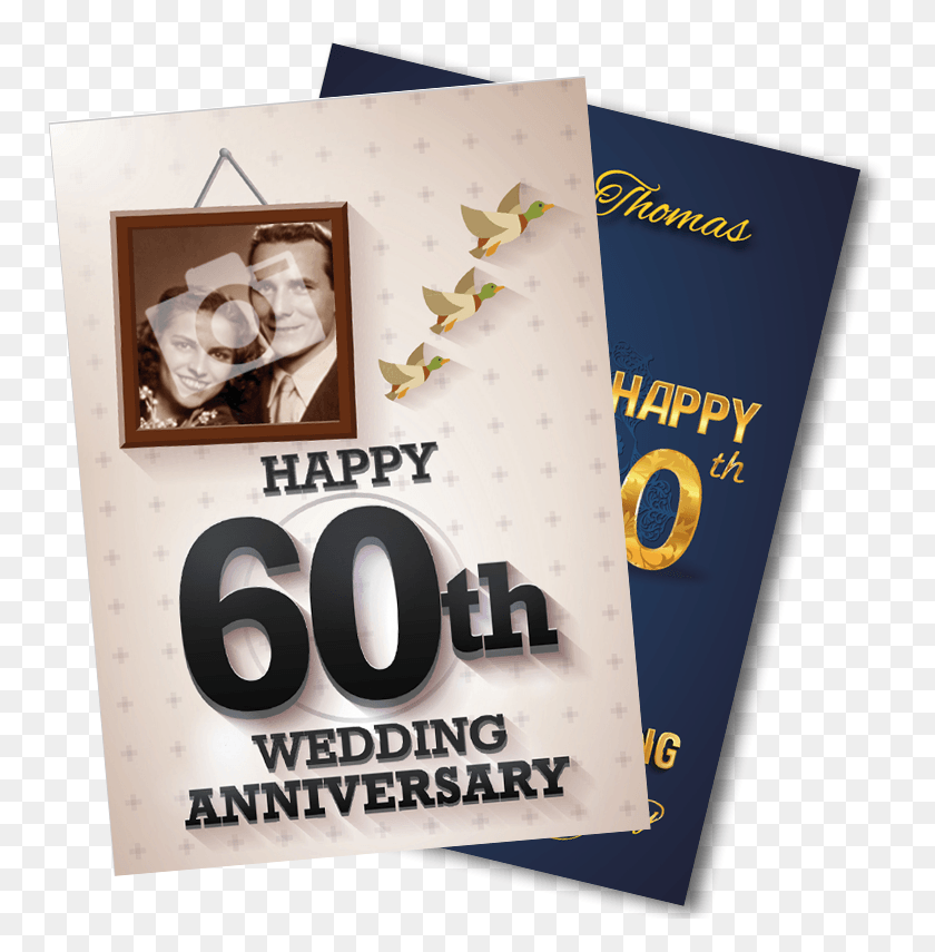 755x795 Diamond 60th Happy Squirrel Card, Advertisement, Poster, Flyer HD PNG Download