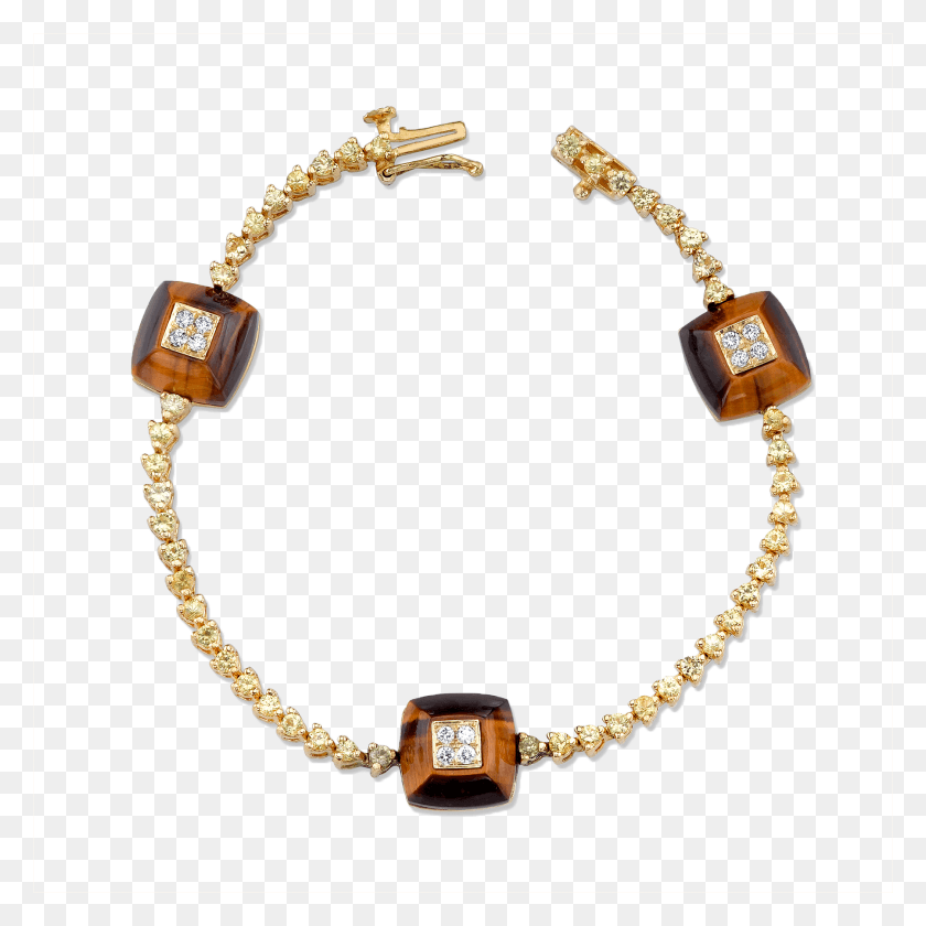 1800x1800 Diamond And Tigers Eye Yellow Sapphire Pyramid Bracelet Bracciali Oro Rosa, Jewelry, Accessories, Accessory HD PNG Download