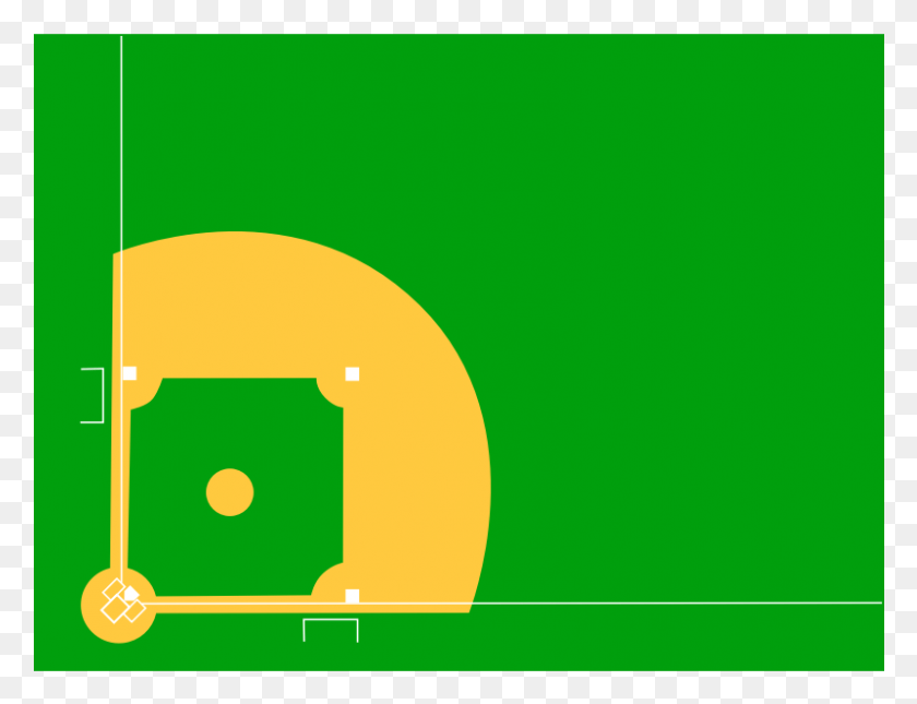 801x601 Diamond Clipart Kickball Clipart Blank Baseball Diamond, Sport, Sports, Field HD PNG Download