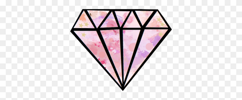 355x287 Diamond Diamonds Diamante Tumblr Cute Tumblr Pink Diamond, Triangle, Gemstone, Jewelry HD PNG Download