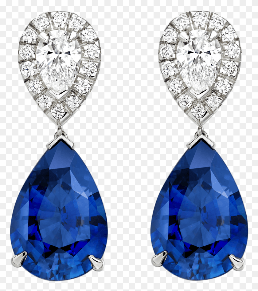 1108x1258 Descargar Png Pendientes De Diamantes De Color Azul Real Png
