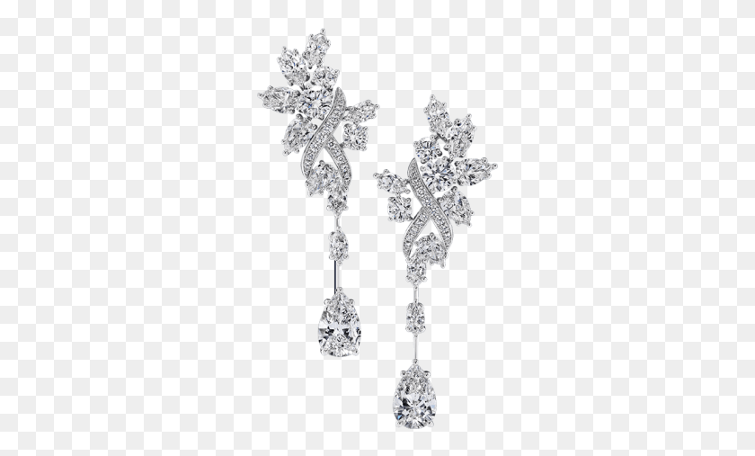 269x447 Diamond Earrings Texas Harry Winston Flower Earrings, Accessories, Accessory, Jewelry HD PNG Download