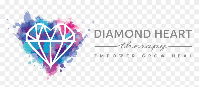 3568x1406 Diamond Heart Therapy, Graphics, Floral Design HD PNG Download