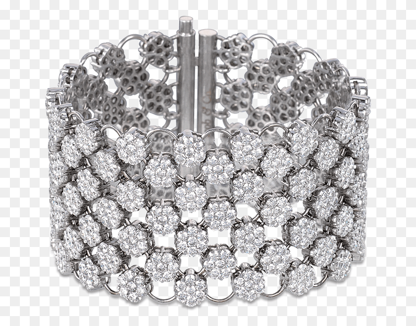 660x600 Diamond Mesh Bracelet Mesh Style Diamond Bracelet, Accessories, Accessory, Jewelry Descargar Hd Png