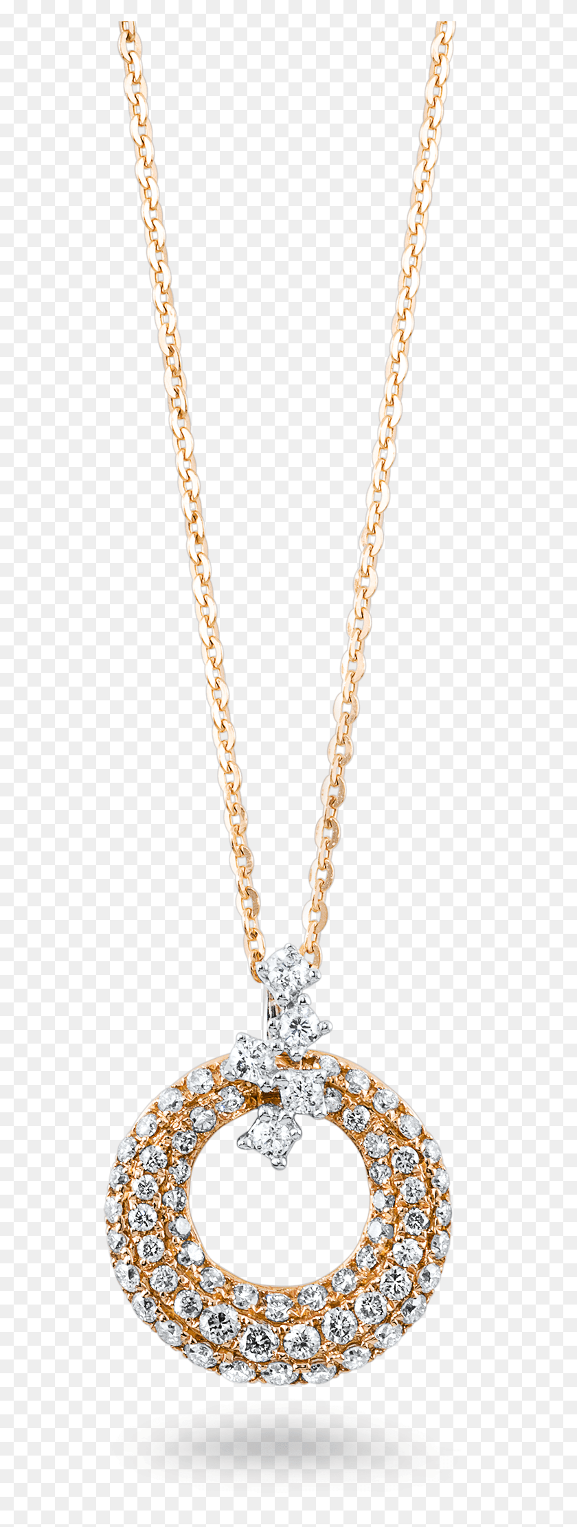 574x2164 Diamond Necklace In 18k Rose Gold Gold Chain Diamond Pendant, Jewelry, Accessories, Accessory HD PNG Download