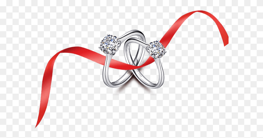 621x382 Diamond Pattern Decoration Marriage Red Wedding Ring Engagement Ring, Accessories, Accessory, Jewelry HD PNG Download