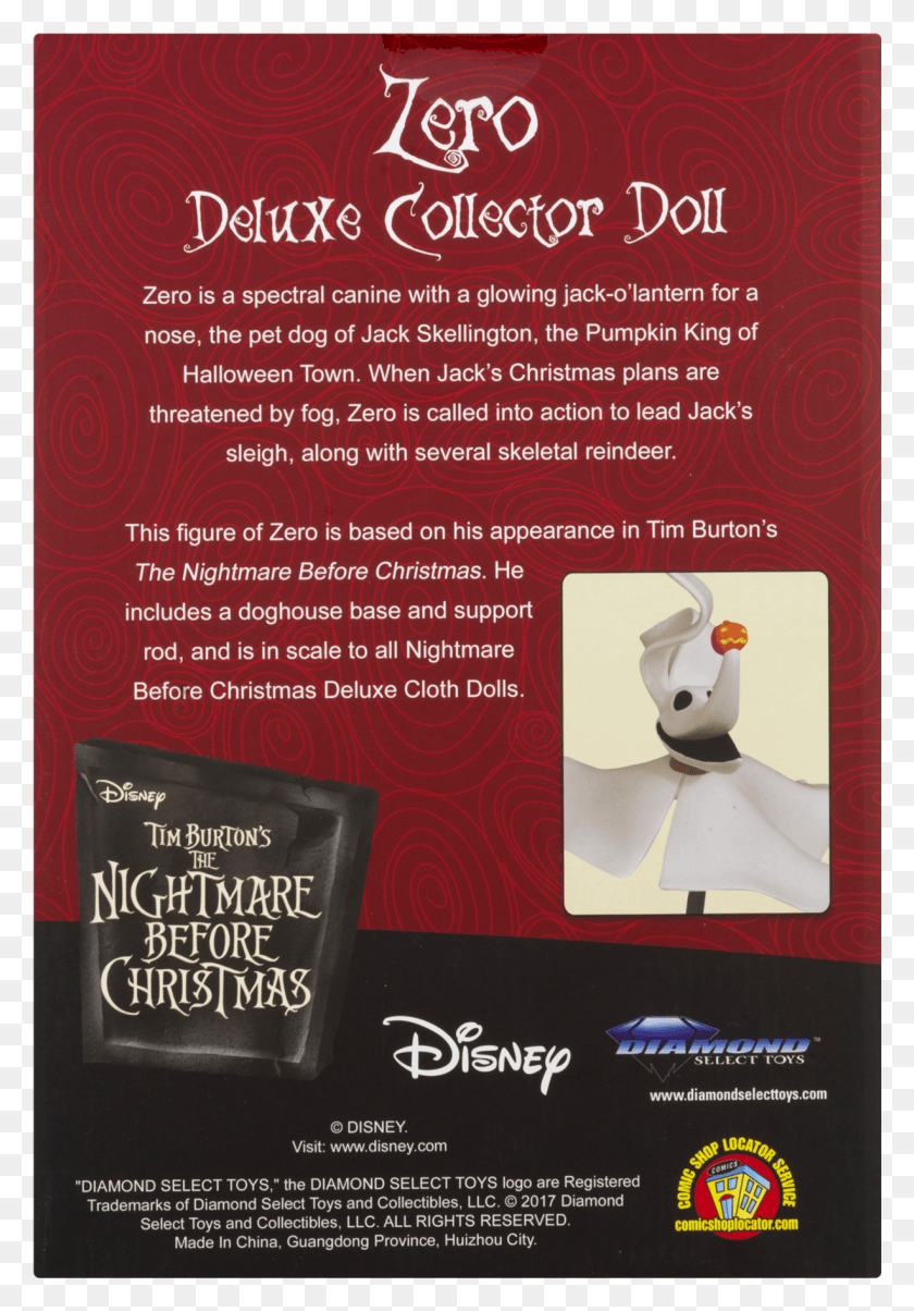 1227x1801 Diamond Select Toys Nigtmare Before Christmas Zero Nightmare Before Christmas, Flyer, Poster, Paper HD PNG Download