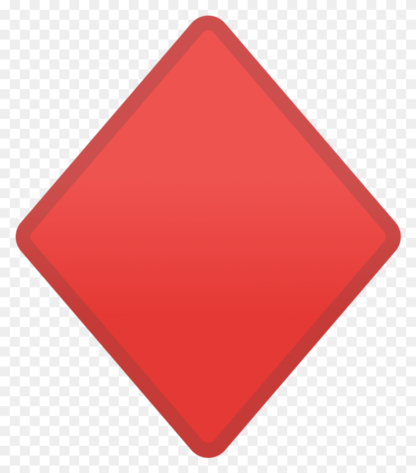 837x961 Diamond Suit Icon Triangle, Symbol, Sign, Road Sign HD PNG Download