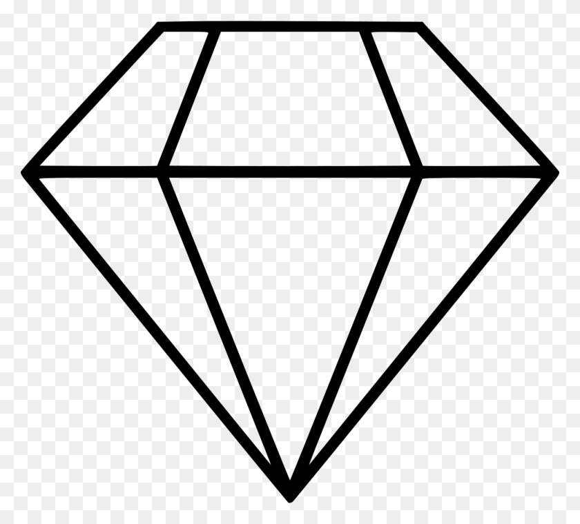 980x880 Diamond Svg Icon Free Cut Diamond Side View Of Gem, Gemstone, Jewelry, Accessories HD PNG Download