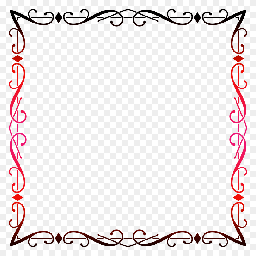 2000x2000 Diamond Swirl Frame Elegant Border Black And White, Text, Label, Oval HD PNG Download