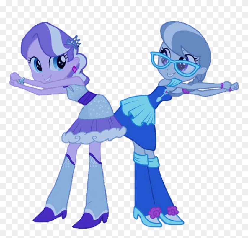 913x874 Diamond Tiara And Silver Spoon Dancing Eqg Vector By Diamond Tiara And Silver Spoon Equestria Girls, Costume, Toy, Person HD PNG Download
