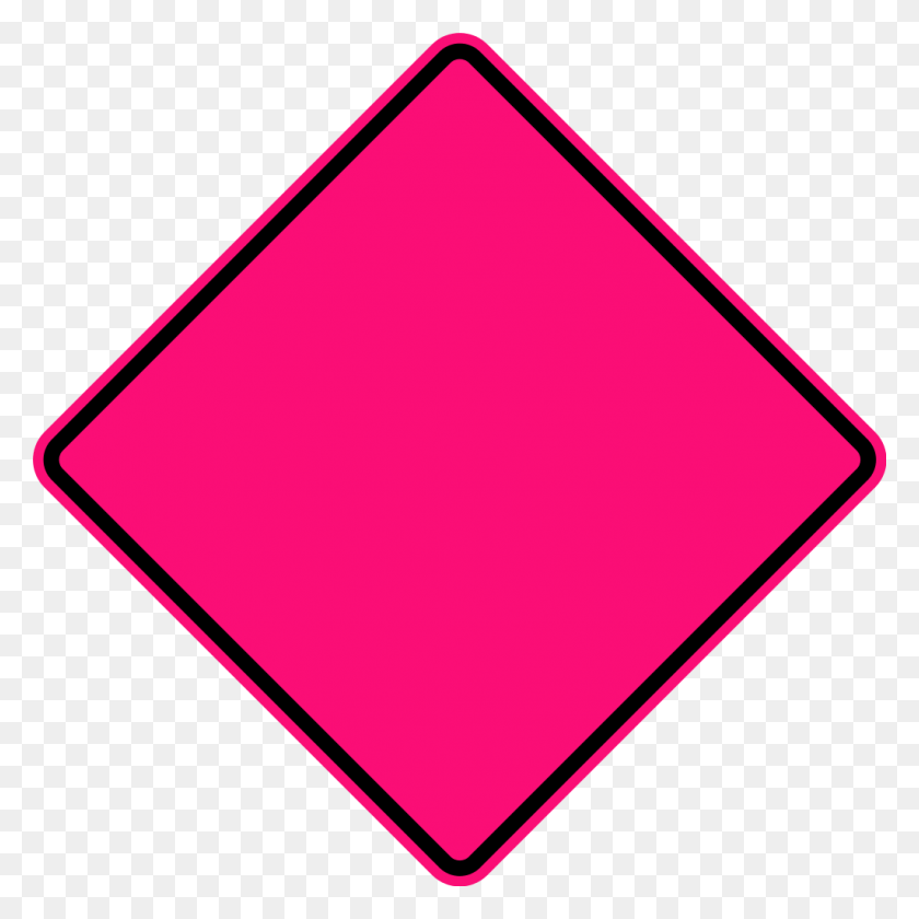1024x1024 Diamond Warning Sign, Symbol, Road Sign, Sign HD PNG Download