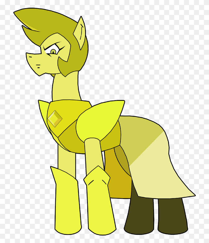 735x917 Diamonds Clipart Yellow Diamond Steven Universe Yellow Diamond As A Pony, Person, Human, Hip HD PNG Download