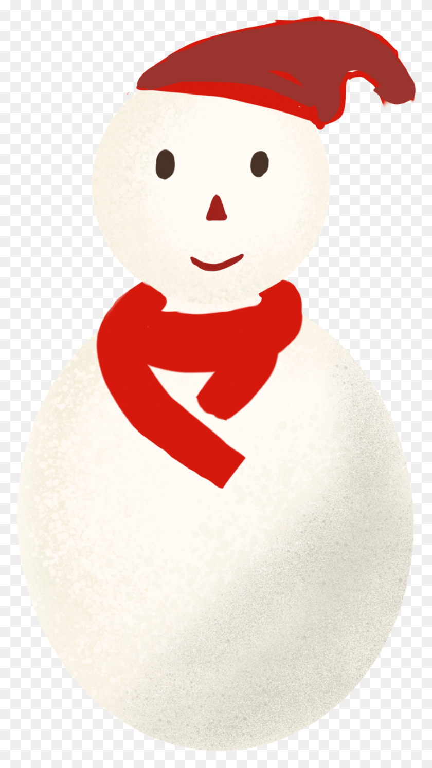 865x1592 Dibujado A Mano Simple Fresco De Nieve Y Christmas, Snowman, Winter, Snow HD PNG Download