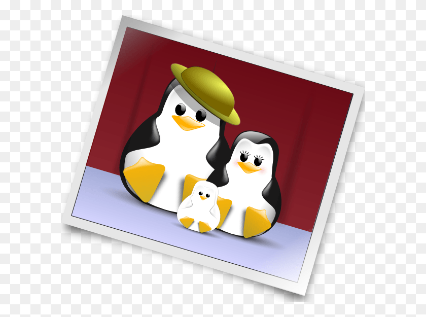 600x565 Dibujo De Familia De Pinguinos, Penguin, Bird, Animal HD PNG Download