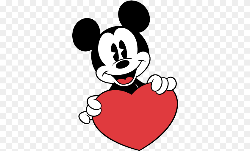 356x507 Dibujos De Amor Fciles Aprende Practica Y Dibuja Fcil Mickey Mouse With Heart, Cartoon Clipart PNG