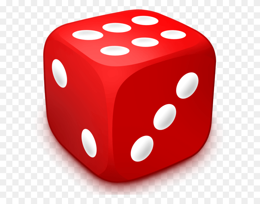 633x600 Dice Clipart Large Red Probability Die, Birthday Cake, Cake, Dessert HD PNG Download