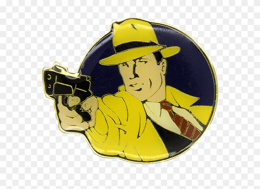 572x550 Dick Tracey Wd Pin Cartoon, Hat, Clothing, Apparel HD PNG Download