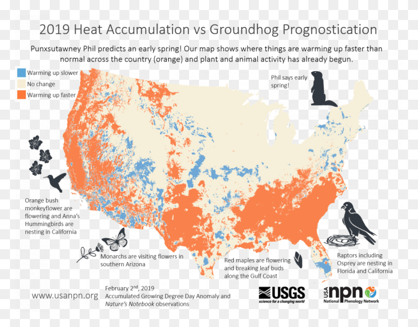 1000x765 Did The Groundhog Get It Right This Year, Map, Diagram, Atlas HD PNG Download