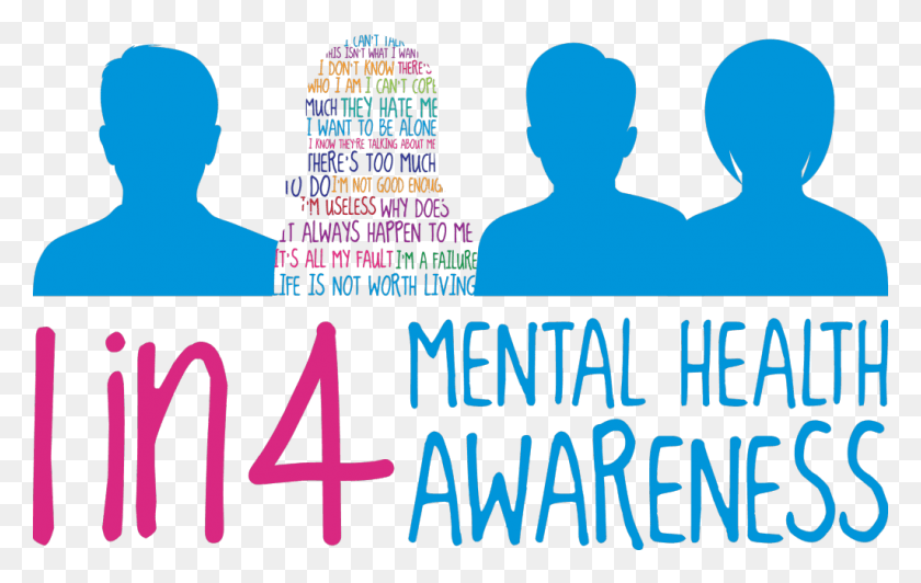 1024x620 Did You Know That 1 In 4 American People Suffer A Mental Mental Health Awareness Day Uk, Poster, Advertisement, Flyer HD PNG Download