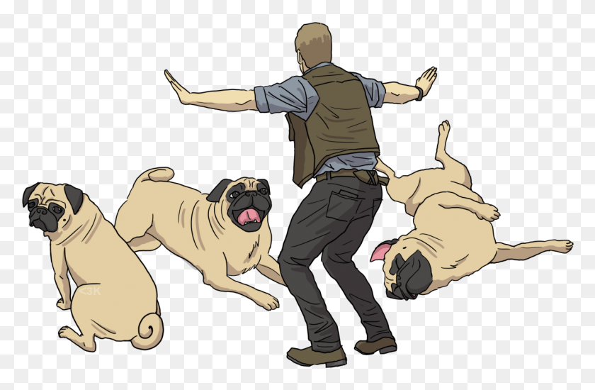 1213x763 Did You Know That Chris Pratt Owns Several Pugs Dog Yawns, Person, Human, Mammal HD PNG Download