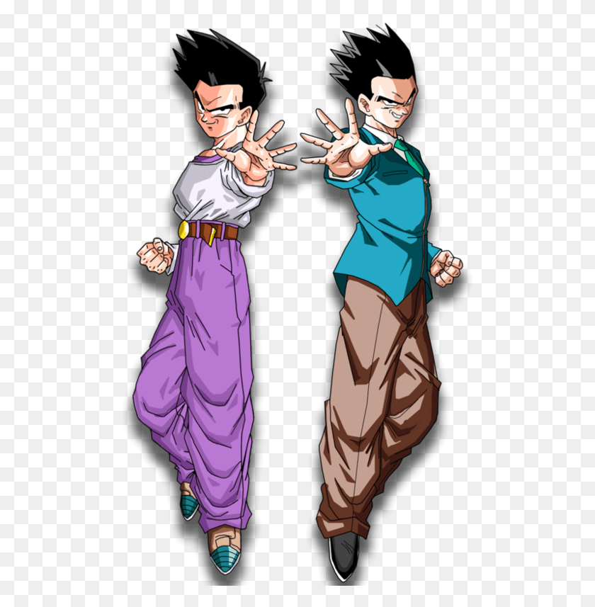 500x797 Descargar Png Gohan Y Goten Gt, Persona, Humano, Comics Hd Png