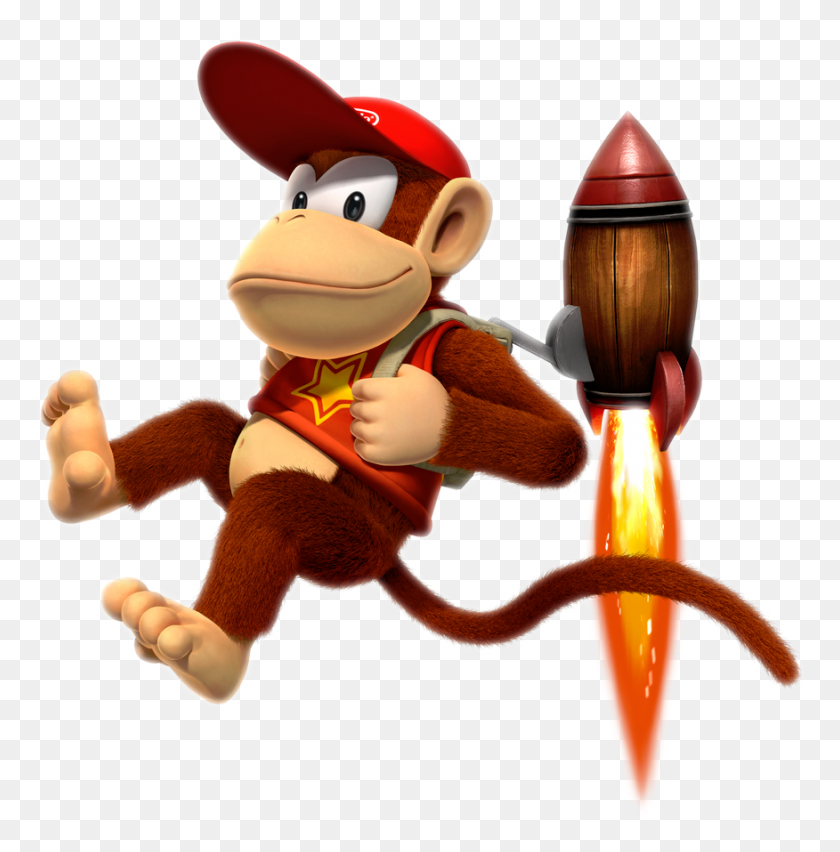 876x890 Diddy Donkey Kong Country Returns, Toy, Super Mario HD PNG Download