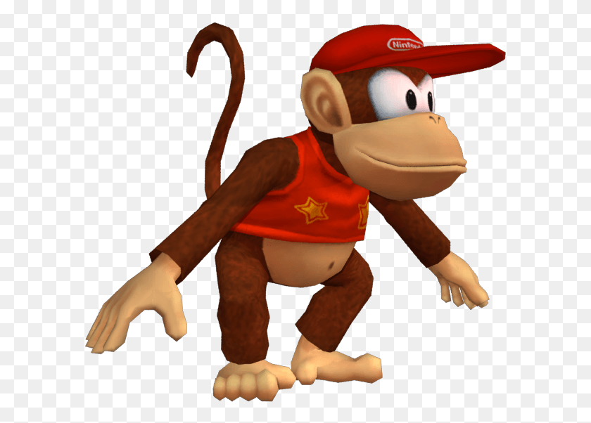 599x542 Diddy Kong Diddy Kong Mario Sports Mix, Person, Human, Figurine HD PNG Download