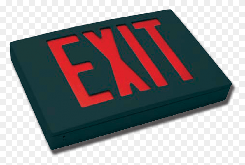 951x619 Die Cast Aluminum Exit Sign Series Exit Sign, Electronics, Text, Cushion HD PNG Download