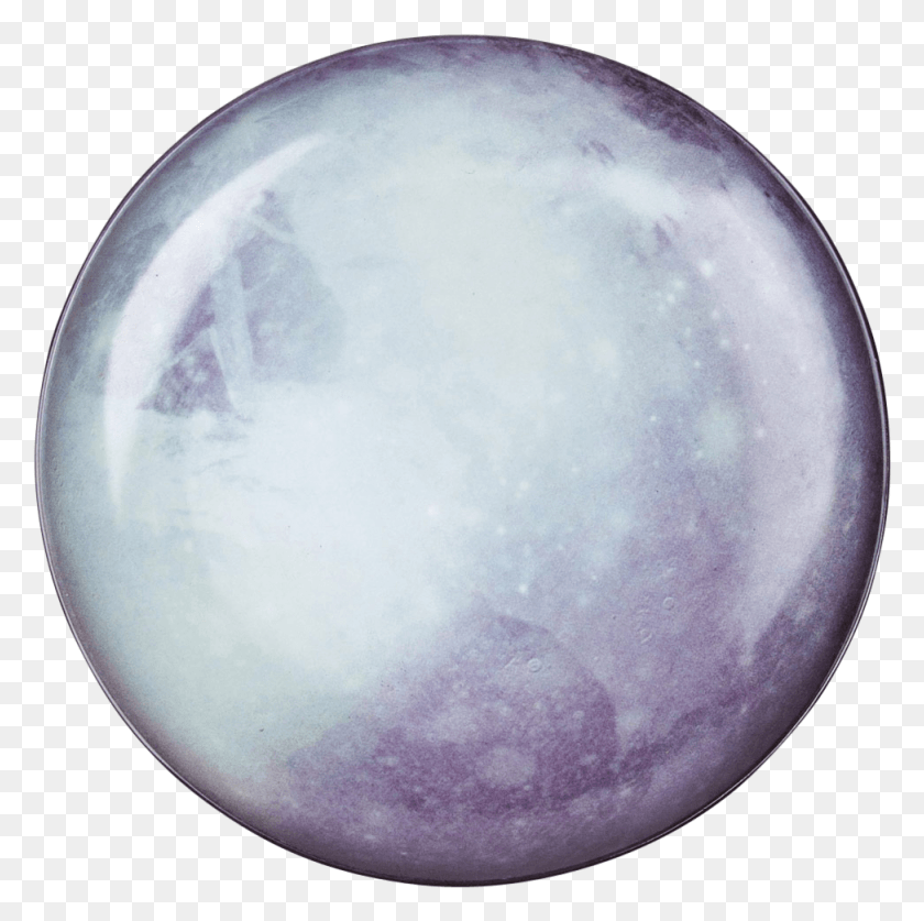 974x971 Diesel By Seletti Cosmic Dinner Plate Pluto 0 Plate, Sphere, Moon, Outer Space HD PNG Download