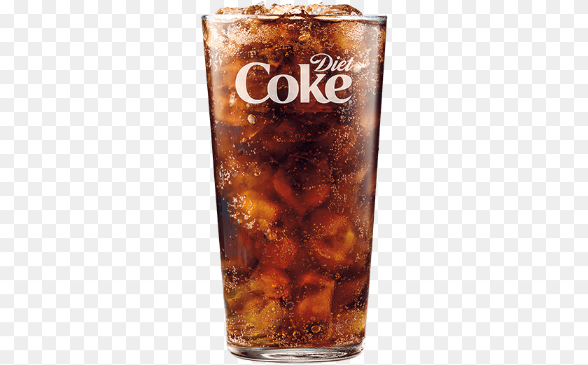 268x521 Diet Coke Glass Of Diet Coke, Beverage, Soda, Alcohol, Beer PNG
