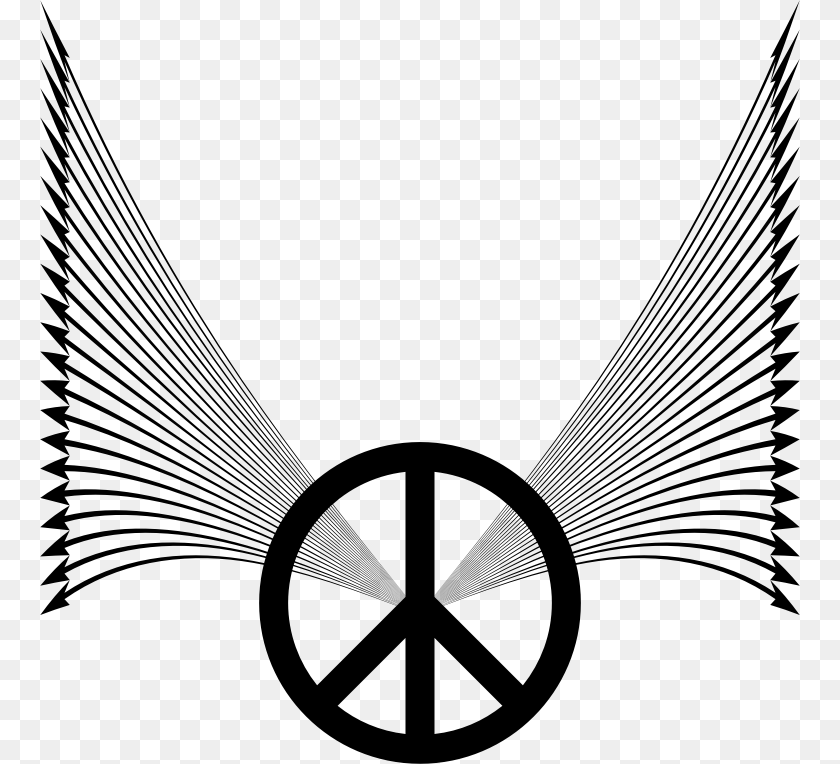 760x764 Different Peace Symbols, Gray Transparent PNG