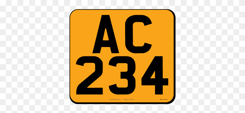 365x327 Digit Small Square Jdm Rear Bespoke Legal Number Sign, Symbol, Text, Vehicle Descargar Hd Png