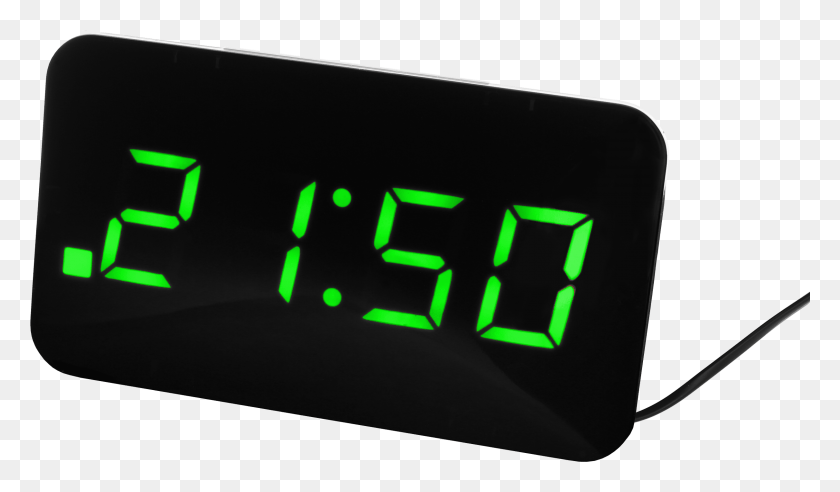 2424x1344 Descargar Png Reloj Despertador Digital Jvd Números Verdes Sb24 Pantalla Led, Reloj Digital, Reloj, Teléfono Móvil Hd Png