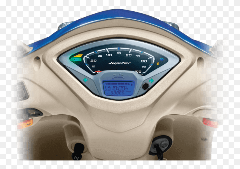 858x588 Digital Analogue Speedometer Jupiter Tvs Grande, Car, Vehicle, Transportation HD PNG Download