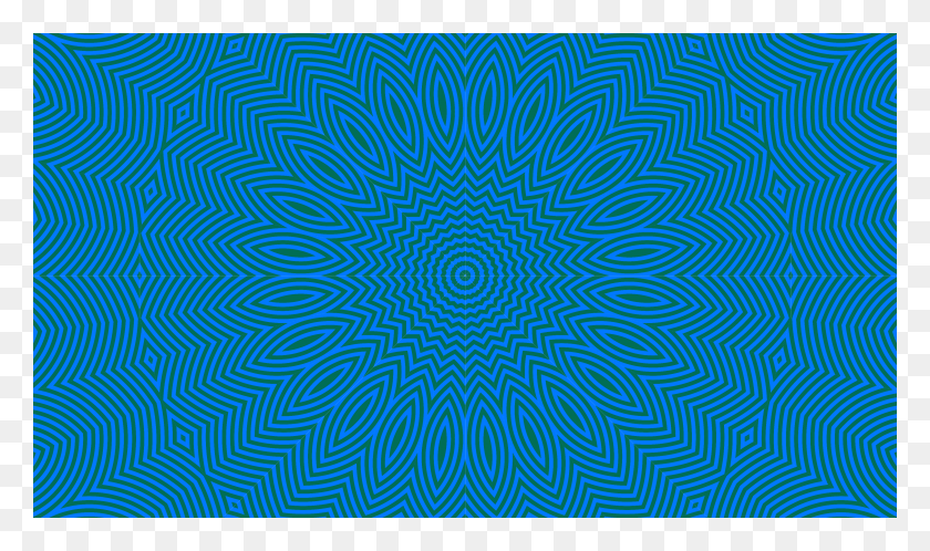 4000x2250 Digital Art Lines Blue Kaleidoscope Wallpaper And Illustration, Pattern, Fractal, Ornament HD PNG Download