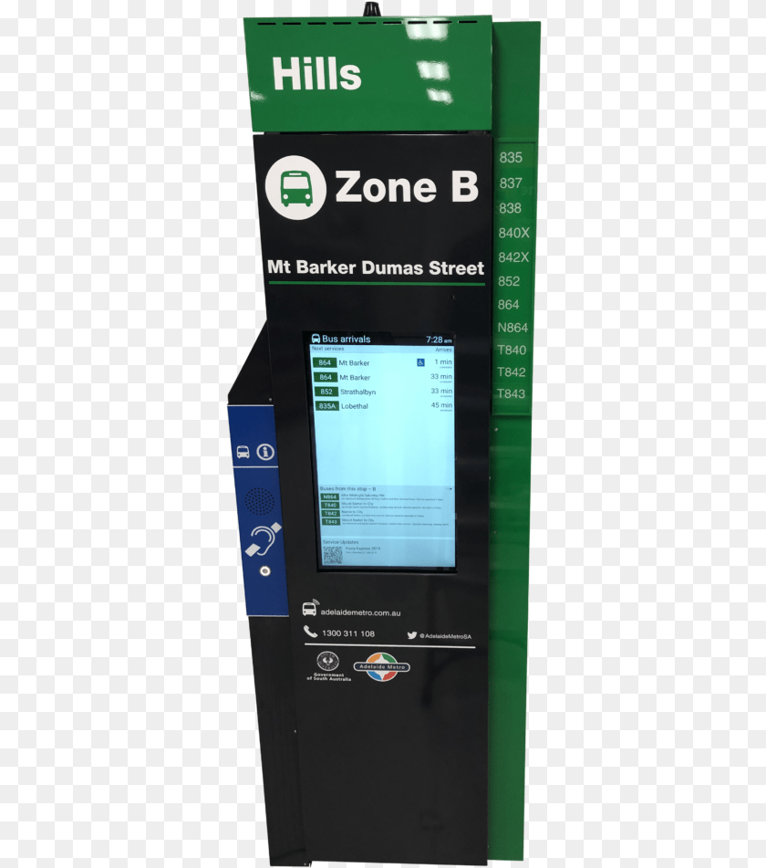 347x951 Digital Bus Stop Totem With Inbuilt Voice Annunciator Machine, Computer Hardware, Electronics, Hardware, Monitor PNG