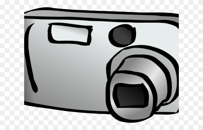 640x480 Digital Camera Clipart Camara Camera Clipart Black And White, Electronics, Digital Camera HD PNG Download