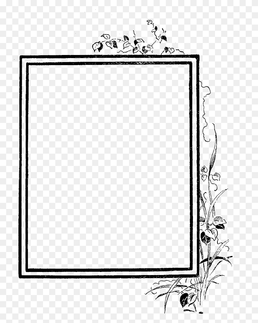 1089x1384 Digital Frame Line Art, Nature, Outdoors, Night HD PNG Download