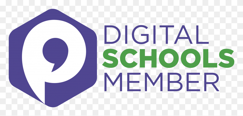 3467x1516 Digital Schools Logo Digital Schools Member, Text, Alphabet, Word HD PNG Download