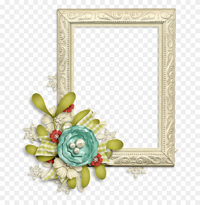 672x800 Digital Scrapbooking Picture Frame, Mirror, Rug HD PNG Download