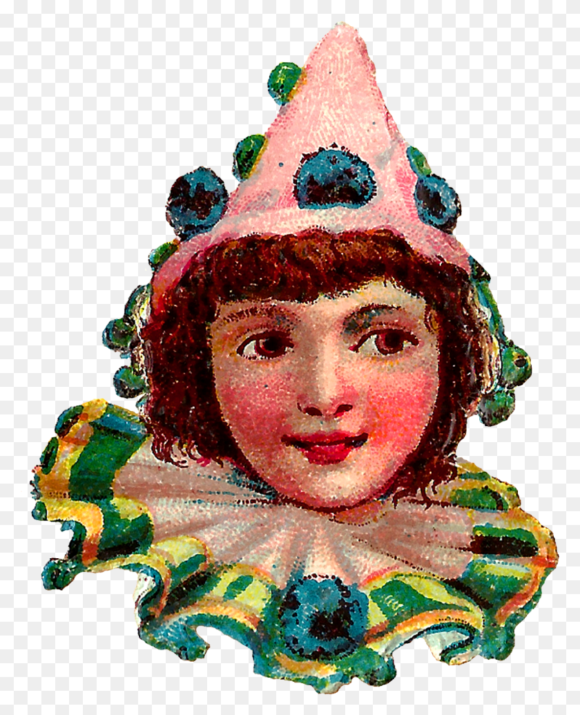 1172x1465 Digital Vintage Clown Clip Art Downloads Vintage Clown Transparent, Head, Crowd, Face HD PNG Download