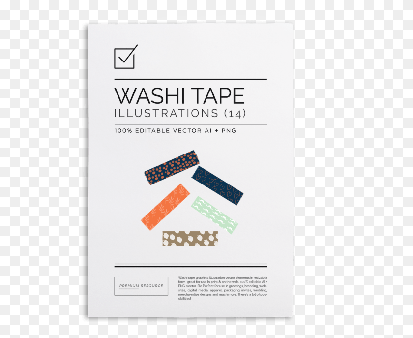 518x627 Digital Washi Tape, Flyer, Poster, Paper HD PNG Download