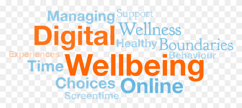 925x377 Digital Wellbeing Graphic Design, Text, Alphabet, Word HD PNG Download