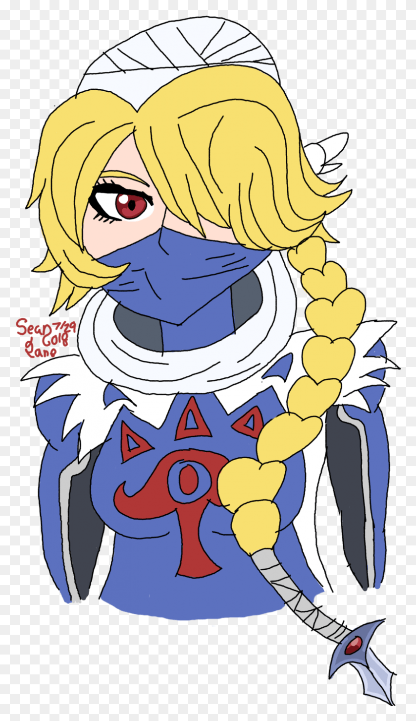 800x1430 Digitally Made The Sheik Headshot From My Sketch Book, Graphics, Comics HD PNG Download