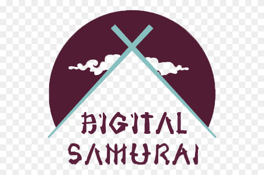 539x497 Логотип Digitalsamurai V1 Цифровой Самурай, Треугольник, Текст, Плакат Hd Png Скачать